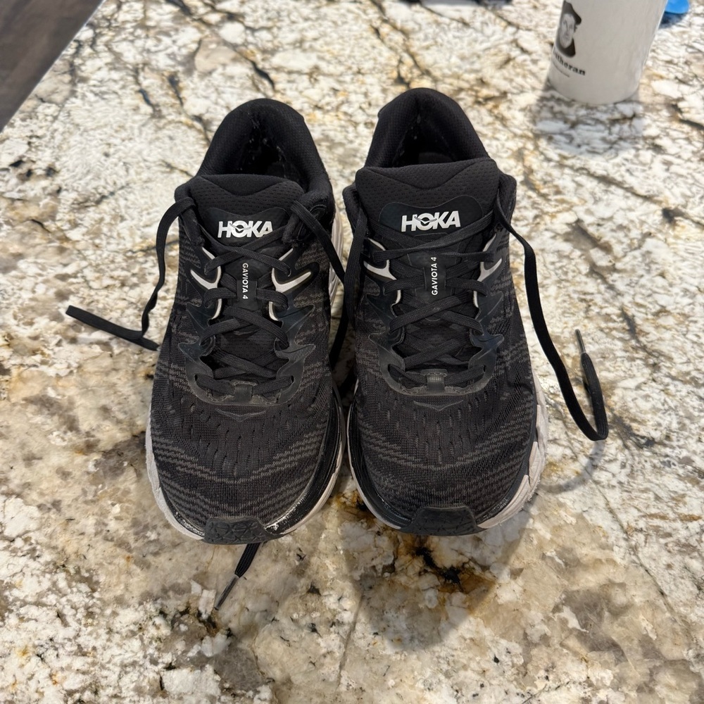 HOKA Gaviota 4 Black Running Shoe in Women’s Size 9.5 - Picture 2 of 10
